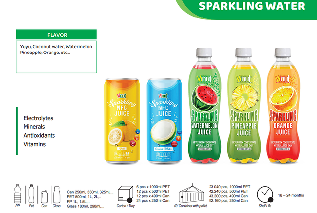 Sparkling Pomegranate Juice Drink | 330ml (Pack of 24) VINUT, Non-GMO, No Added Sugar, Wholesale Supplier, Free Sample, OEM ODM - Image 6