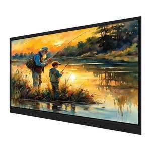 Factory Price 4k 65 75 85 96 110 Inch 40 Points Touch Screen Multi Language Software Lcd Smart Tv Android Camera Mic Board - Image 1
