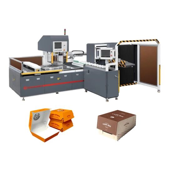 Packaging Box Making Machine for Cardboard Carton Box Origin China Trademark Qianding Control System PLC Driven Type Pneumatic - Image 1