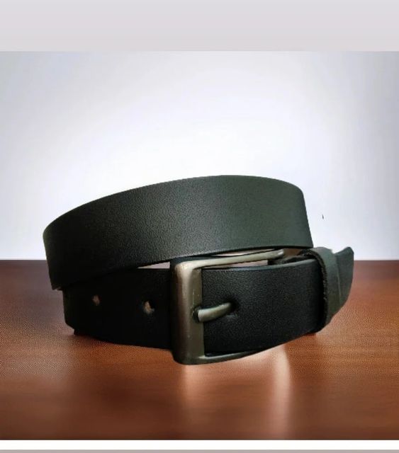 Plain Formal Wear Finished Leather Color Black Texture Dull Design Plain Quality Indian Buckle Material Zinc Occasion Formal - Image 3