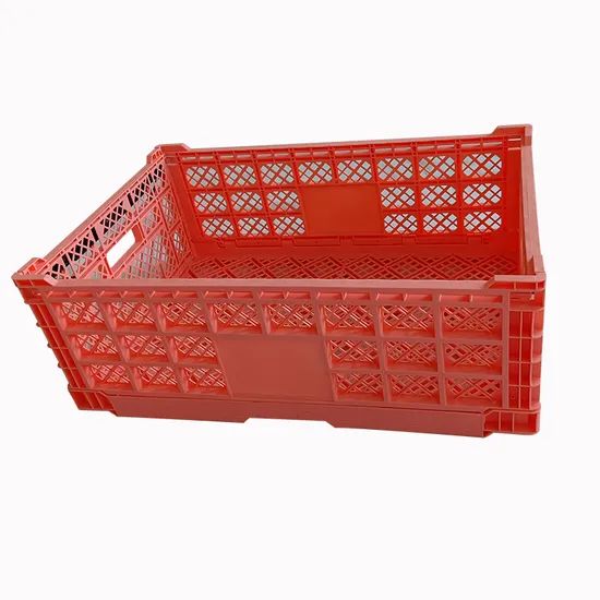 Collapsible Container Stackable Crates Plastic Foldable Storage Transport - Image 1
