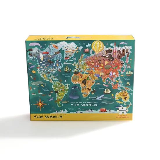 Personalized Jigsaw Puzzles Custom World Map Puzzle Spiel - Image 3