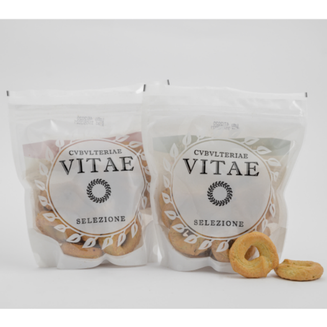 Top Sale Baked Snacks Taralli With Onion Flakes Artisanal Snacks Semi Soft Fresh Saver packaging Party Snacks - Image 3