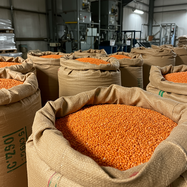 Carefully Selected Organic Style Dried Red Lentils Whole Form With Natural Quality Processing And Bulk Packing - Image 2
