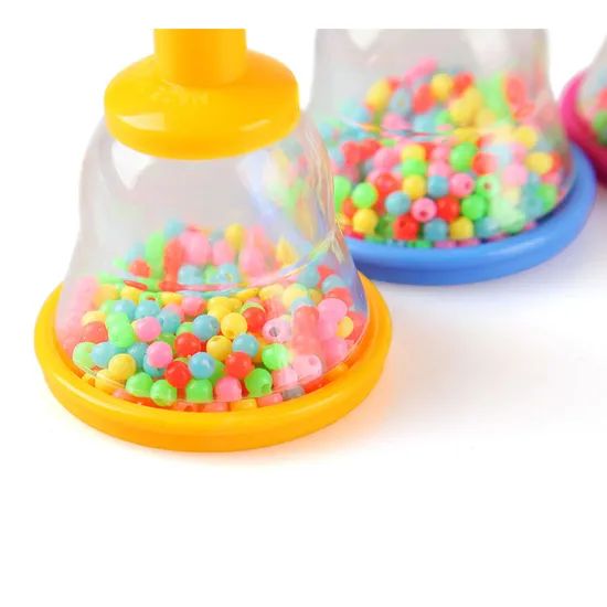 Baby Toy Rattles Colorful Bell-Shaped Plastic Shaker - Image 3