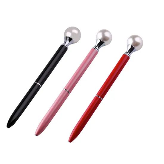 Cute Color Pearls Metal Ballpoint Pen Origin China Trademark OEM Open Style Twist Color Mutlicolor Model NO. OFC105 Point Diameter - Image 6