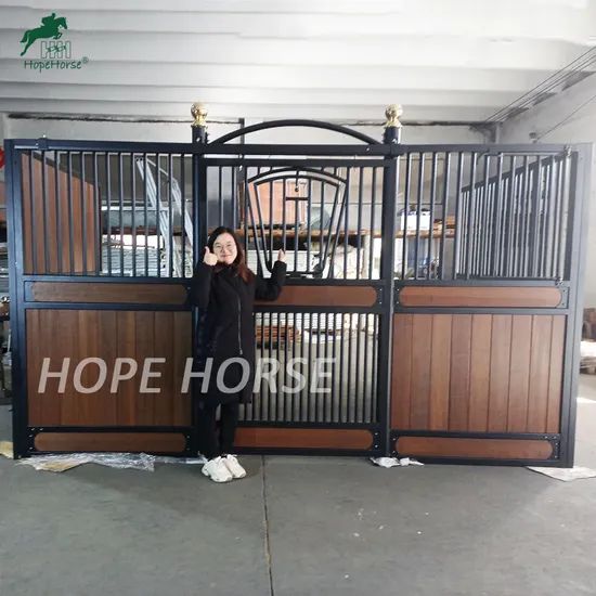 Safe and Permanent Galvanized Horse Stable Panel Stall Horse Stall Equipment - Image 2