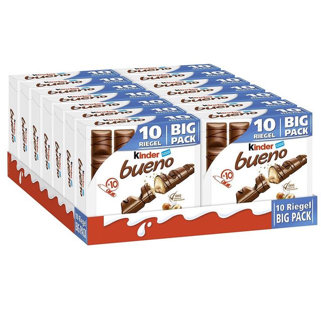 Wholesale Price Kinder Bueno Milk Hazelnut Chocolate Bars Features Gluten-Free Cocoa Content > 50 % - 70 % Sweetener Cane Sugar, Honey - Image 4