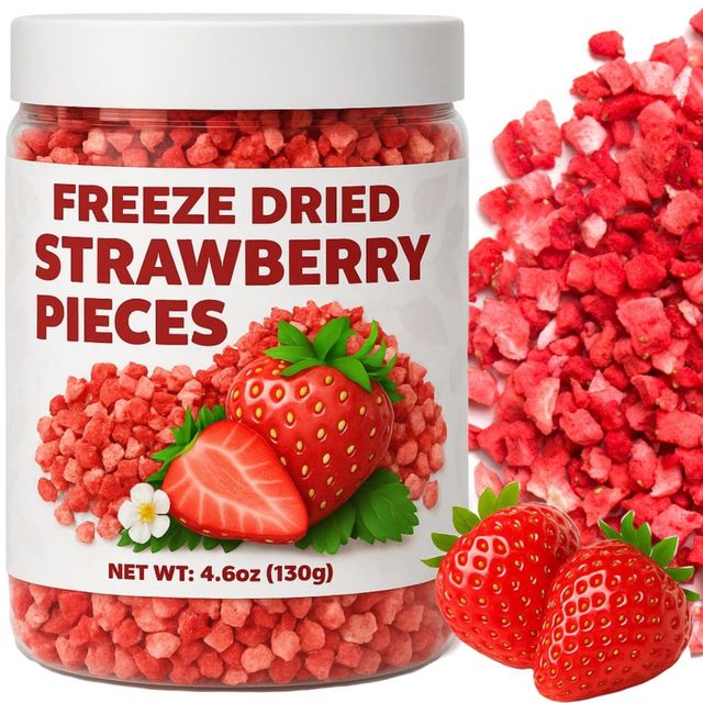 Freeze Dried Strawberry Slices -100% Natural Healthy Dry Strawberry - Image 3