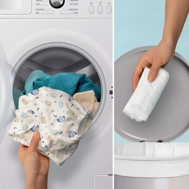 Pampers Hybrid Reusable Diaper Cover Adjustable Washable Leak-Resistant Baby Cloth Diaper - Image 5