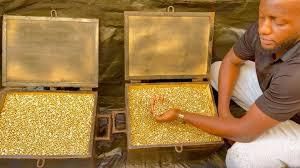 GOLD BARS AND NUGGETS AVAILABLE FOR SALE Origin West Africa Packing Metal Boxes Features Gluten-Free Commission$3000usd/ - Image 2