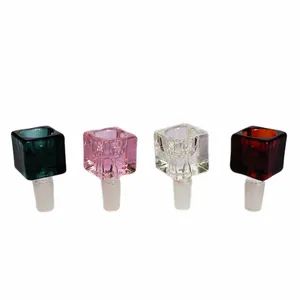 Mini Square Glass New Style Pipe Accessories Smoking Glass Bowl - Image 6