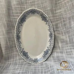 Crown Flower Gary 20PCS Dinner Set Pad Printing Porcelainware Ceramic Tableware Kitchenware - Image 5