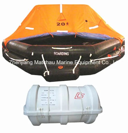 Ec Approved Throw Over Board Inflatable Life Raft Type Life Raft Material Rubber HS Code 89071000 Trademark Matchau Function - Image 1