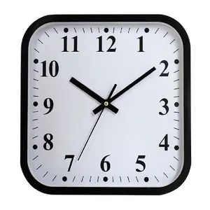 Minimalist Design Plastic Frame Precise Timing Simple Style Wall Clock - Image 1