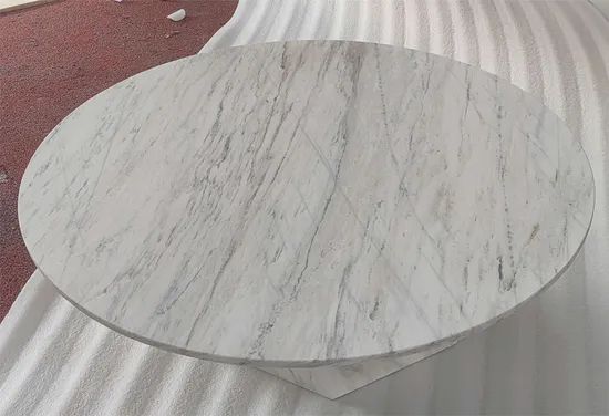 Stone Table Furniture White Marble Round Center Coffee Table Design Price - Image 3