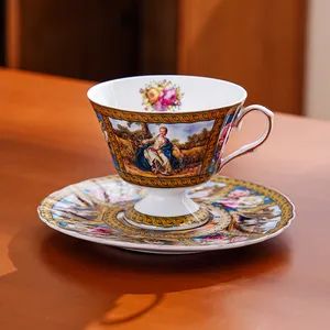 Charming England Tableware Tea Time Ceramic Cup and Saucer Gift Set - Image 4