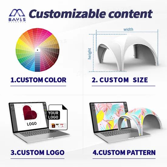 4 Seasons Outdoor Large Events Air Pop up Canopy Inflatable Dome Tent - Image 5