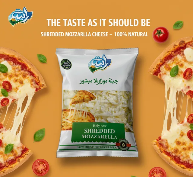Rabia Natural Shredded Mozzarella (Green Type) - Image 3
