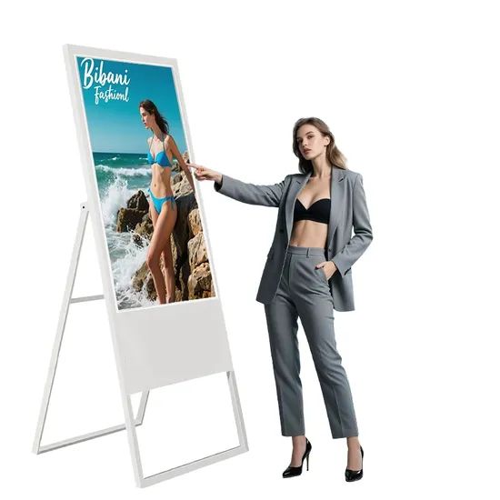4K Android/Windows OS 43 Inch Free Stand Indoor Advertising LCD Poster Kiosk Player - Image 4