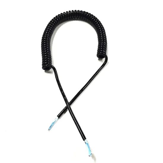 0 1mm2 6core Spiral Coiled Cable with Shield Extension Spring Cables - Image 2