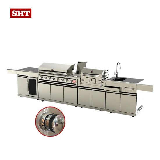 BBQ Grills Modular Mobile Home Modern Designs Stainless Steel Outdoor Kitchen Cabinets - Image 1
