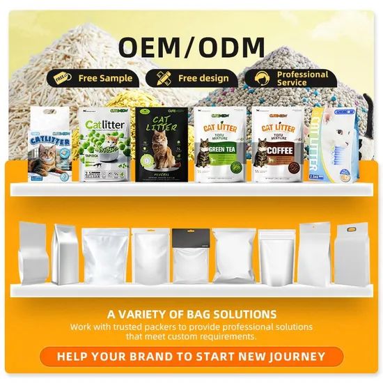 Yellow pH Monitoring Tofu Cat Litter Custom Design Bag - Image 3