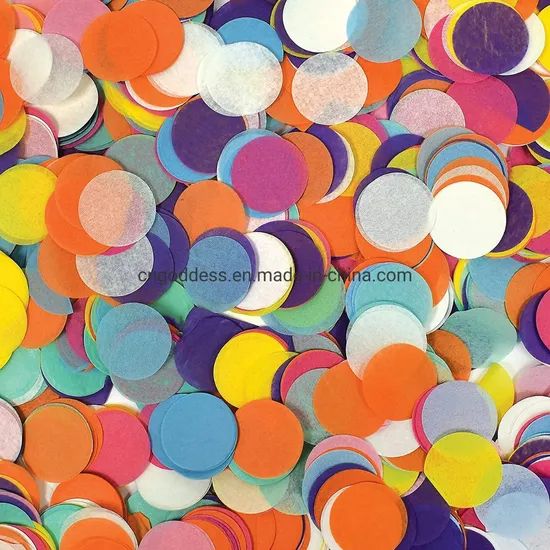 Round Tissue Confetti Circle Paper Wedding Holiday Party Decoration - Image 5