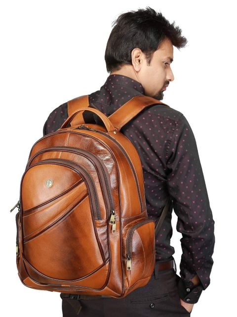 Genuine Cow Buffalo Calf Leather Back Bag - Image 2