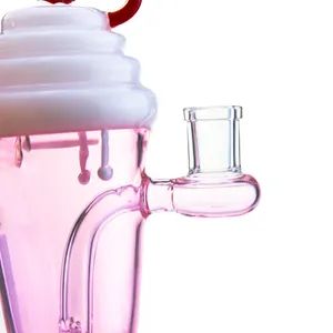 Ice Cream Theme Glass Smoking Water Pipe Oil DAB Rig Dia 12cm Joint 14mm Height 30cm Shape Round Trademark No Thickness 5mm - Image 4