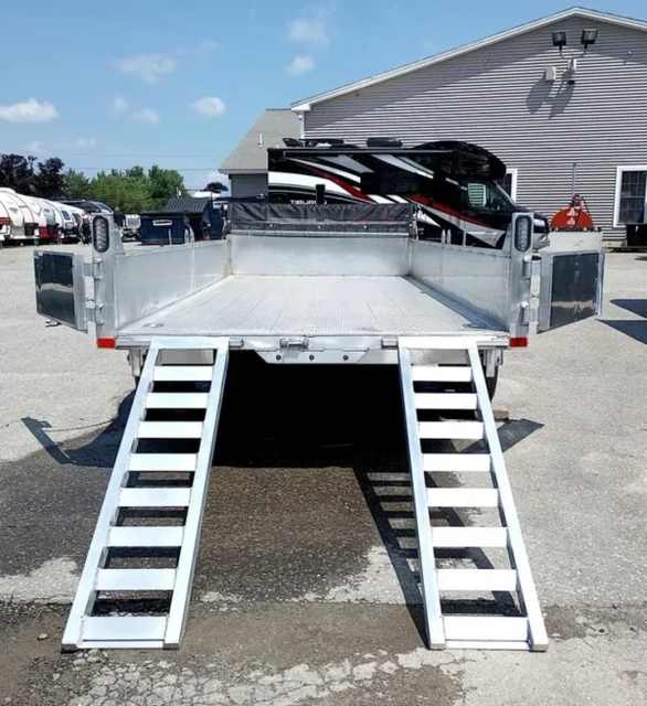 Dump trailers / 2025 Mission Trailers 7×16 14K Aluminum Hydraulic Dump w/Ramps, HD D-Rings, Barn Doors, Tarp Kit - Image 3