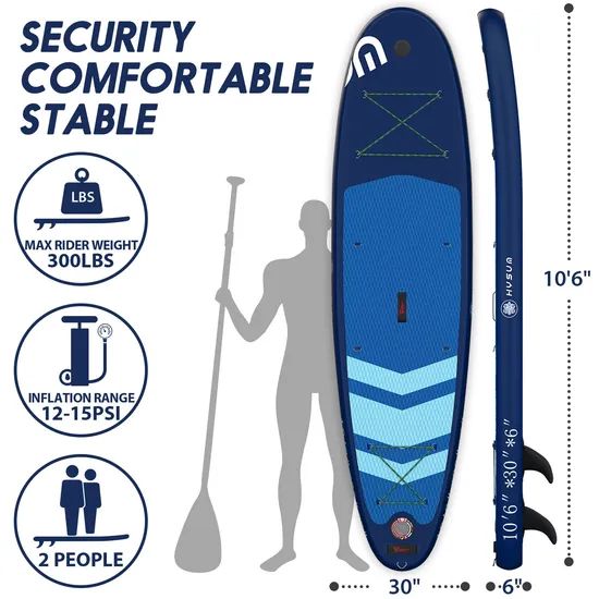 Custom 10 6FT Inflatable Paddle Board for Surfing and Yoga - Image 4