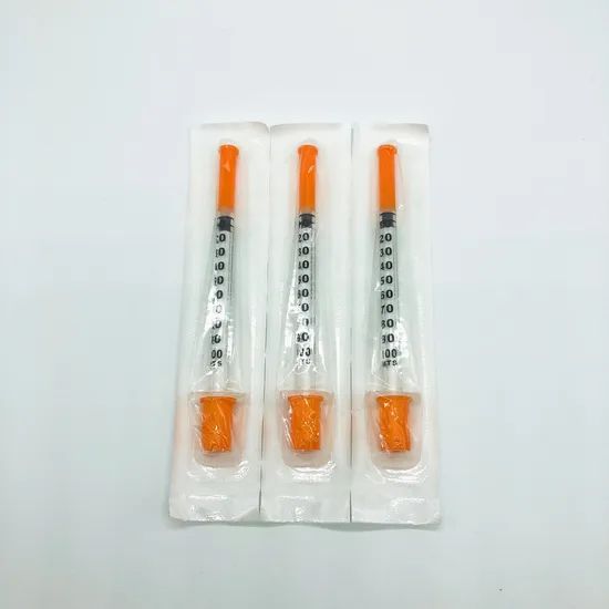 Medical Supply Disposable 1cc Syringe Insulin Syringe Group Adult Origin Hangzhou Trademark PHROGLU HS Code 9018310000 Transport Package PE or - Image 3
