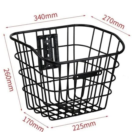 Large Capacity Metal Bike Baskets for Two Helmets - Various Colors - Image 3