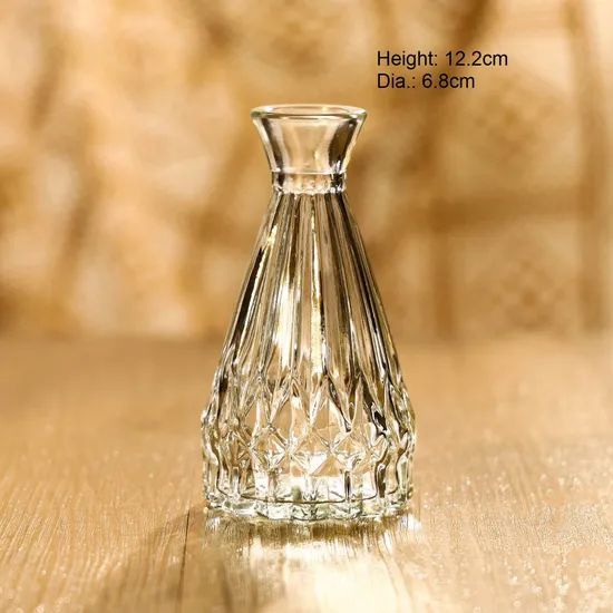 Wholesale Wedding Clear Home Decor Simple Design Flower Table Glass Vase - Image 2