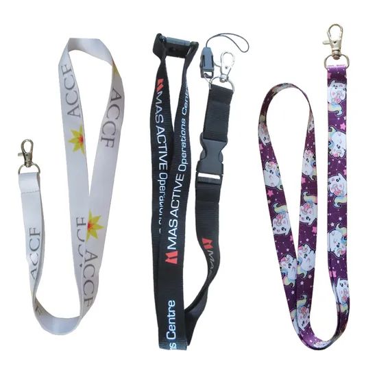 Manufacturer Custom Logo Personalized Neck Strap Keychain Nylon Lanyards with Logo Custom Polyester Lanyard - Image 4