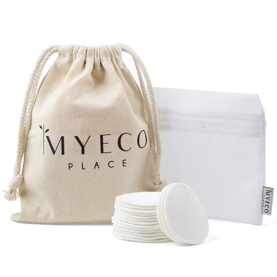 Custom Logo Silk Screen Print Organic Cotton Muslin Bags Double Shopping Pouch Canvas Drawstring Bag Dust Bag - Image 3