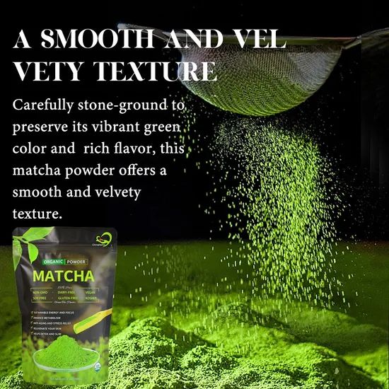 Chinaherbs Organic Matcha Powder Japan Ceremonial Grade Green Tea Powder Matcha Tea - Image 5