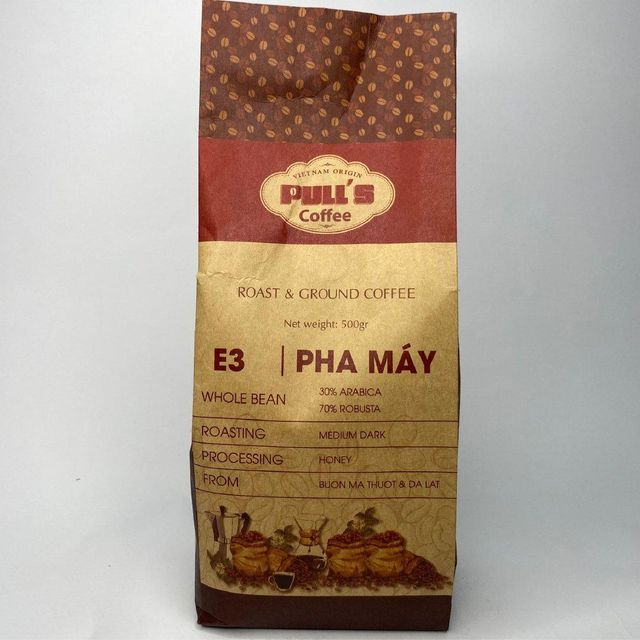 Pull’s Coffee E3 Espresso Blend – Vietnamese Ground Coffee, 70% Robusta & 30% Arabica - Image 3