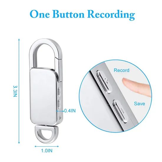 Key Ring Voice Recorder Keychain Digital Voice Recorder (s20+) - Image 2