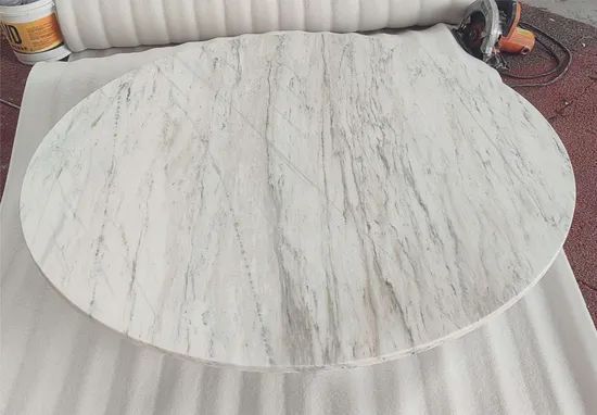 Stone Table Furniture White Marble Round Center Coffee Table Design Price - Image 6