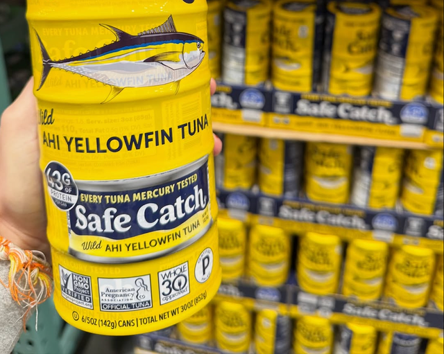 Premium Seafood Brands– Safe Catch Wild Yellowfin Tuna in Oil 142gx24Cans (43g Protein)/ Trader Joe's Skipjack Tuna Fillets in Oil 170gx24Cans - Image 1