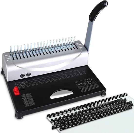21-Hole Comb Bindings Spines Book Comb Machine for Letter - Image 1