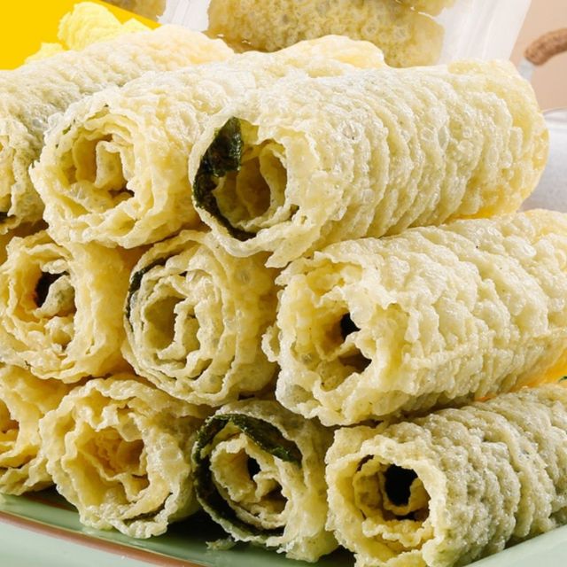 HACCP Certified Fried Tofu Skin Roll Fried Bean Curd Roll Deep Fried Soya Ring Roll - Image 3