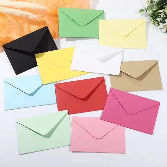 Custom Printing Kraft Paper Business Envelope Textured Coated Paper Pocket Bag Recycle Wedding Packaging Envelopes - Image 4