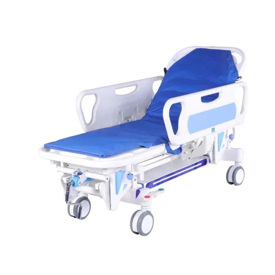 Multifunction Adjustable Medical Stretcher Hospital Emergency Manual Patient Transport Trolley - Image 3