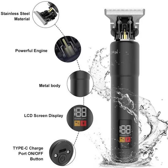 Factory Wholesale Hair Clippers Professional Razor Trimmer Gender Men Trademark SLS Net Weight 182g Model NO. SLS-306T Main Materials ABS - Image 5