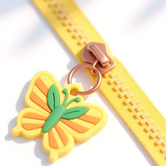 Wholesale Custom Embossed Name Logo Soft Rubber PVC Zipper Pullers for Bags - Image 2