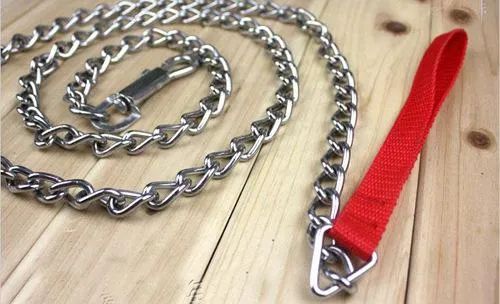 Dog Lead with Nylon Handle/PVC Handle Color Silver Condition New Trademark Haito Finish Polishing HS Code 73269010 Model NO. Link - Image 1