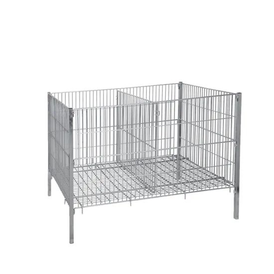 Supermarket Equipment Trolley Wire Mesh Cage Promotion Table - Image 3
